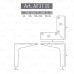 Metalinė koja AF3135W H135
